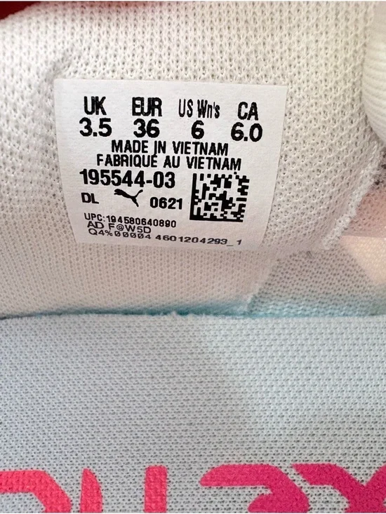 Puma Xetic Women’s Cream and Pink Active Sneakers Sz 6 US - Picture 12 of 15